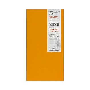 Traveler's Company Refill Regular 2026 Diary Weekly Vertical Notebook