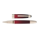 Montblanc Meisterstück Calligraphy Solitaire Burgundy Lacquer Rollerball 125339