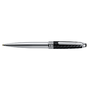 Montblanc Meisterstück Solitaire Carbon & Stainless Steel Ballpoint Pre-owned