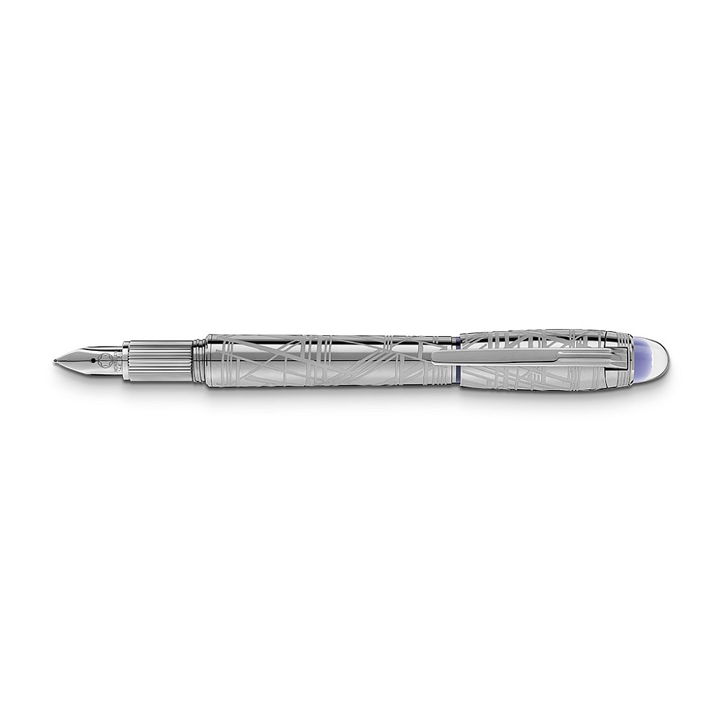 Montblanc Starwalker SpaceBlue Metal Fountain pen 130219 - Vulpen