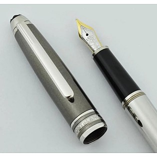 Montblanc Meisterstück Solitaire Doué Hematite Stainless Steel Classique Fountain pen
