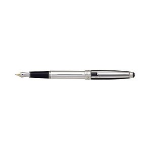 Montblanc Meisterstück Solitaire Silver Fibre Guilloche Classique Fountain pen