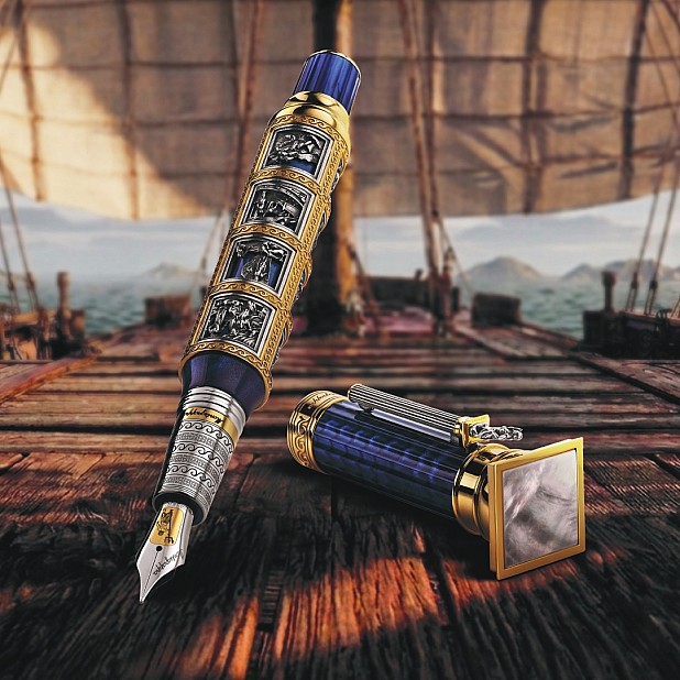 Montegrappa Greek Mythology Odyssey Chapter II Limited Edition Caneta de Tinta Permanente