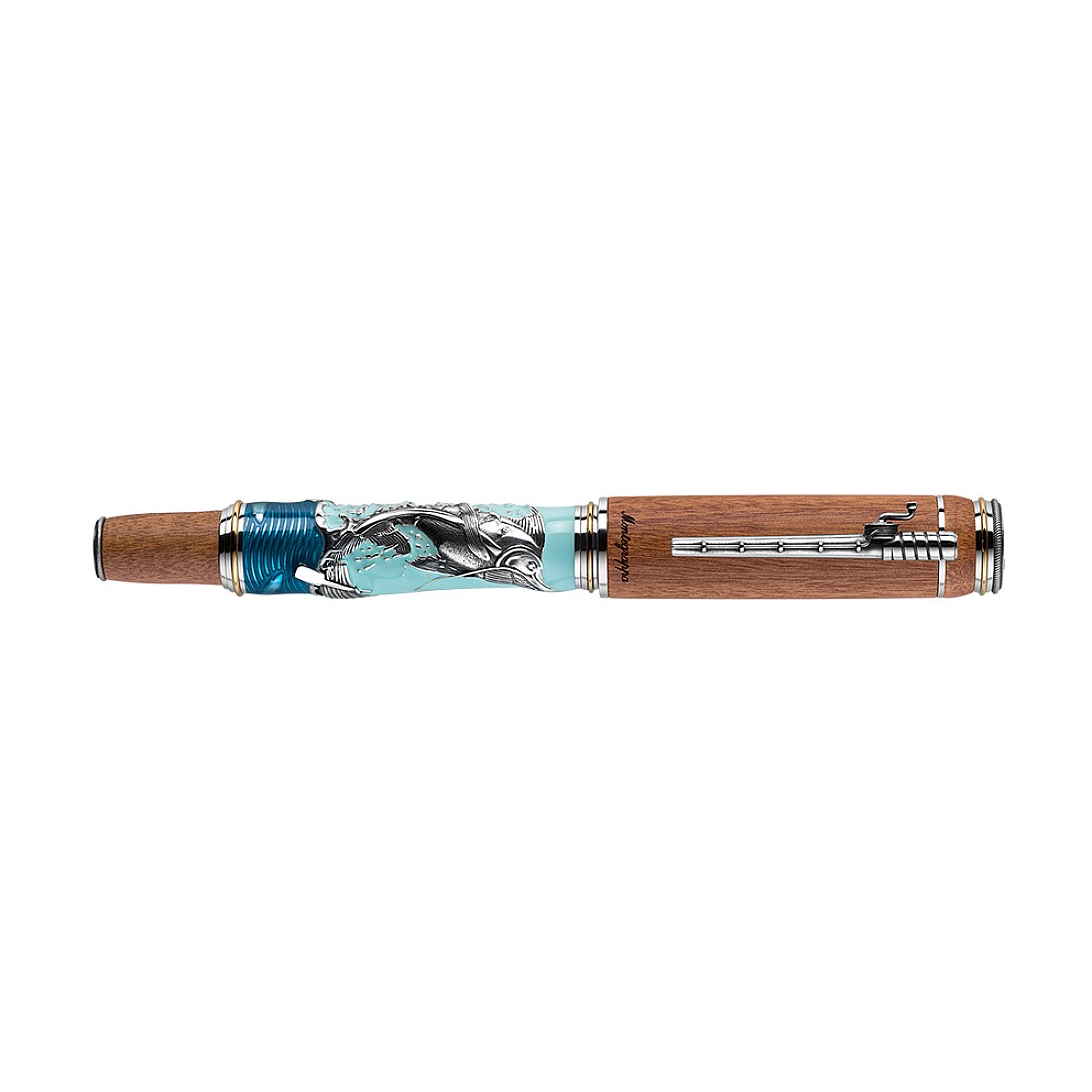Montegrappa Hemingway The Old Man and the Sea Sterling Silver Fountain pen