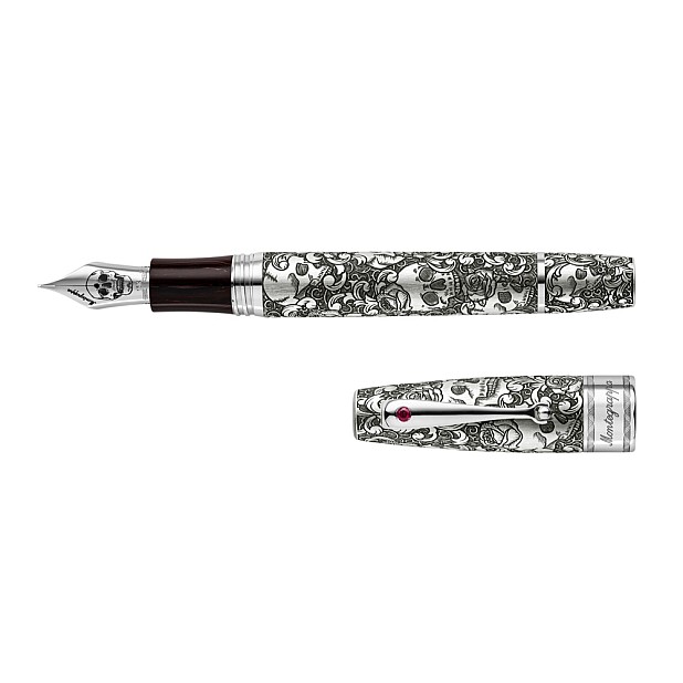 Montegrappa Skulls and Roses Fountain Pen