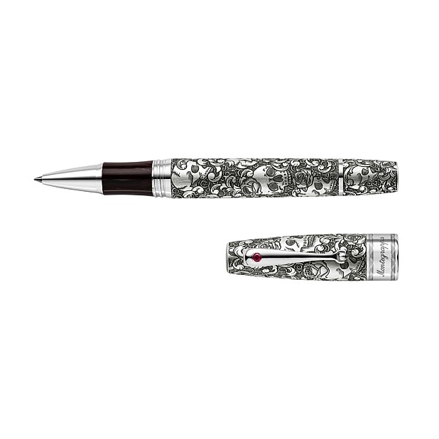 Montegrappa Skulls and Roses Rollerball