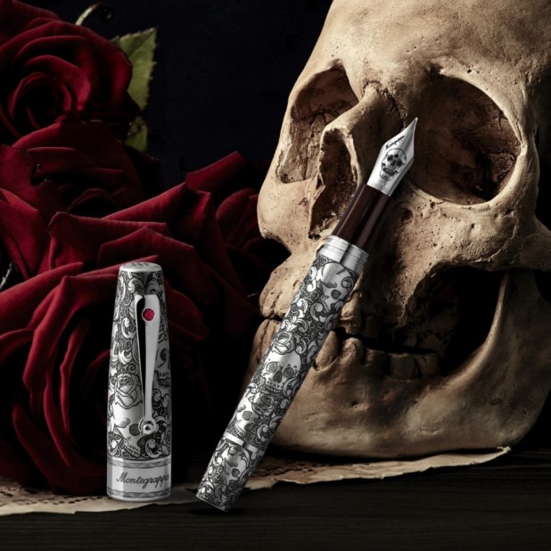 Montegrappa Skulls and Roses Stylo Plume