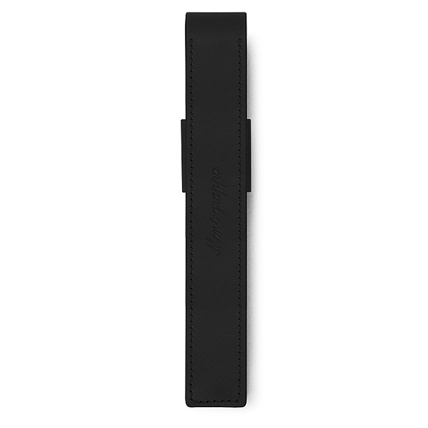 Montegrappa Pen Pouch Series Black ST Leather Pochette à Stylo (Unique)