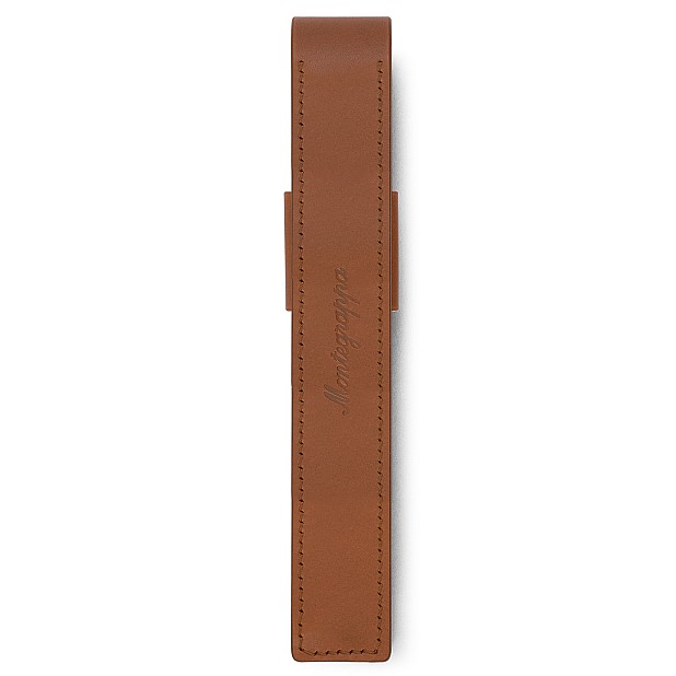 Montegrappa Pen Pouch Series Brown GT Leather Pen Pouch (Single)