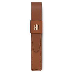 Montegrappa Pen Pouch Series Brown GT Leather Pennficka (Singel)