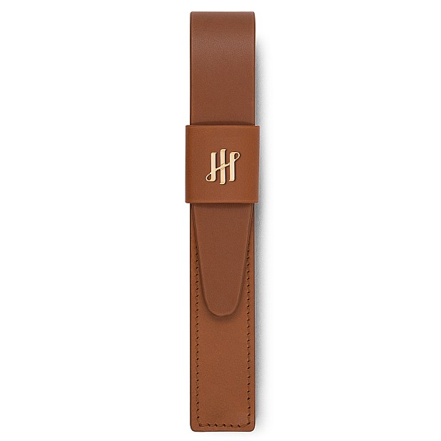 Montegrappa Pen Pouch Series Brown GT Leather Pen Pouch (Single)