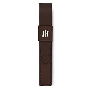 Montegrappa Pen Pouch Series Dark Brown GT Leather Stifteetui (Einzeln)