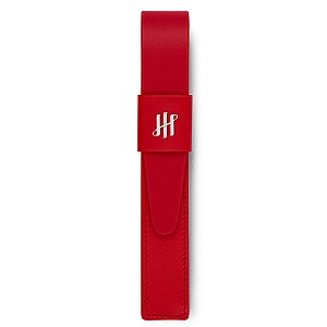 Montegrappa Pen Pouch Series Red ST Leather Pennficka (Singel)