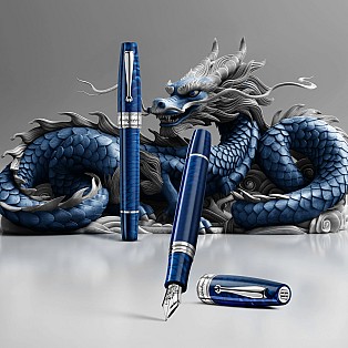 Montegrappa Regal Year Of The Dragon Indigo Blue LE Reservoarpenna