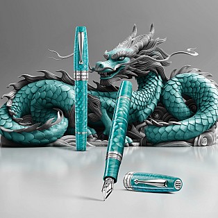 Montegrappa Regal Year Of The Dragon Laguna Blue LE Reservoarpenna