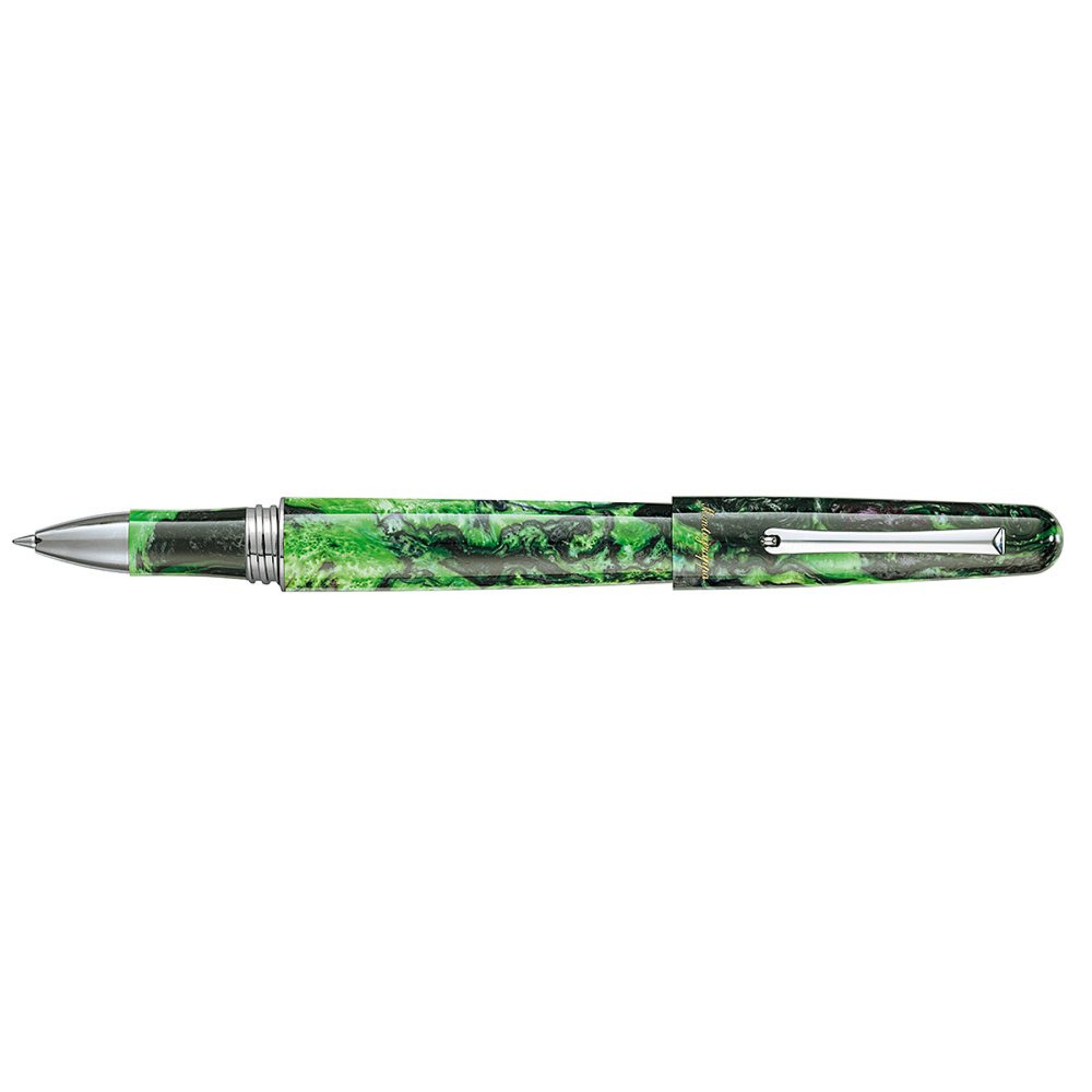 Montegrappa Elmo 01 Fantasy Blooms Black Star Calla Lily Rollerball