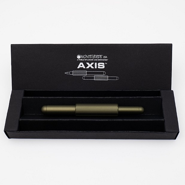 Monteverde Axis Matte Olive Green Caneta de Tinta Permanente