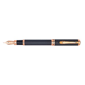 Monteverde Innova Matte Carbon Fiber Rose Gold Fountain Pen
