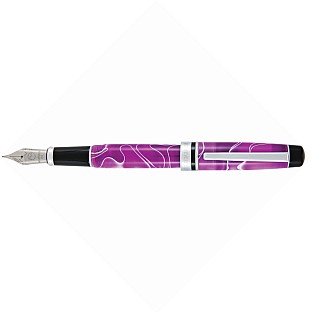 Monteverde Prima Swirl Purple/White Fountain pen