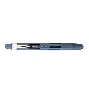 Nahvalur Eclipse Cobalt Rose Gold Retractable Fountain Pen