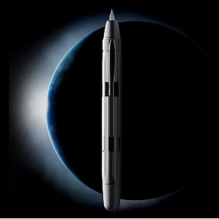 Nahvalur Eclipse Pure Silver Retrátil Caneta de tinta