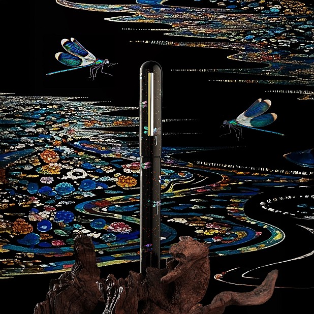 Ikkaku by Nahvalur Urushi Dragonyfly Stylo plume