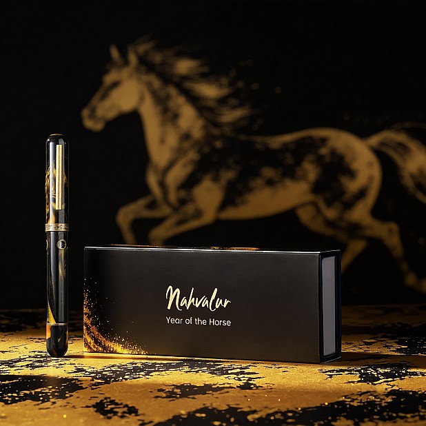 Nahvalur Nautilus Pen Of The Year Zodiac Horse 2026 LE GT Caneta de tinta