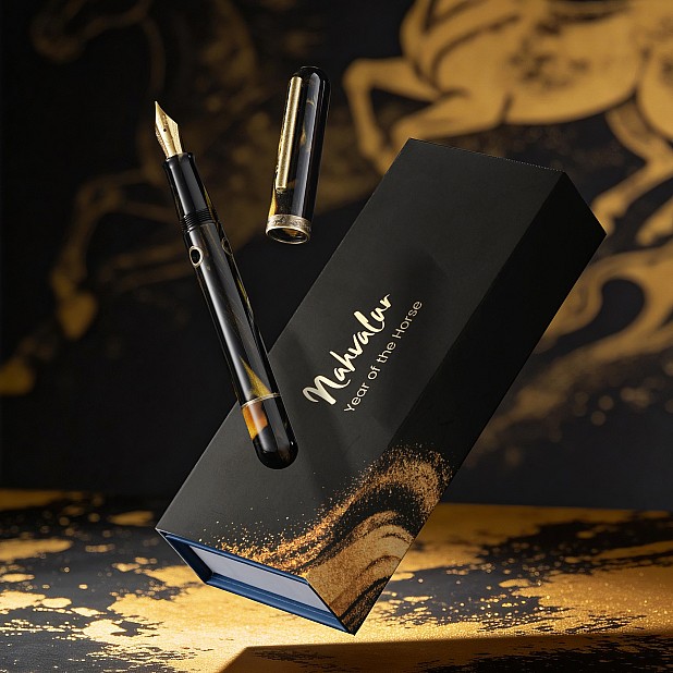 Nahvalur Nautilus Pen Of The Year Zodiac Horse 2026 LE GT Caneta de tinta