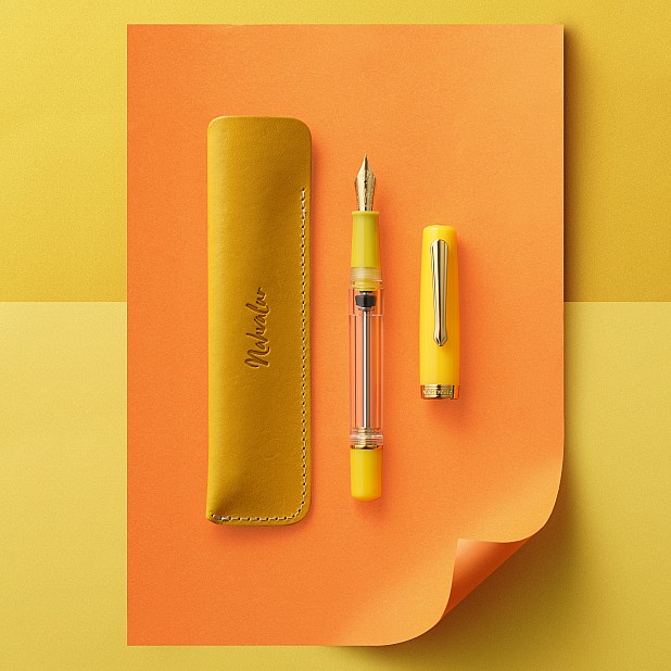 Nahvalur Original Plus Citrine Yellow GT Caneta de tinta permanente