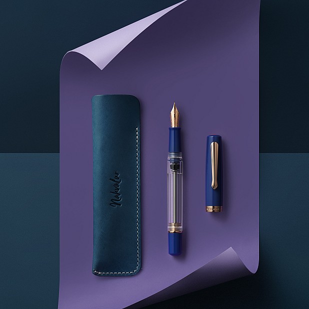 Nahvalur Original Plus Sapphire Blue GT Caneta de tinta permanente