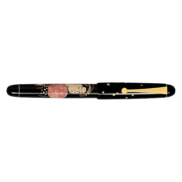 Namiki Nippon Art Tradition Ukiyo-E Ohisa Geisha and Art of Fan Vulpen