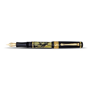 Nettuno 1911 Superba Jade Marbled Celluloid Fountain pen