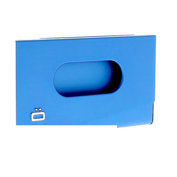 Ögon Designs One Touch Blue Business Card Holder
