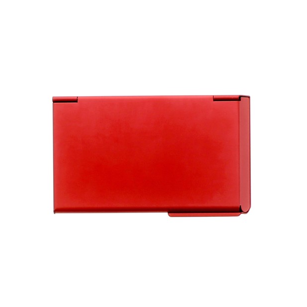 Ögon Designs One Touch Red Business Card Holder