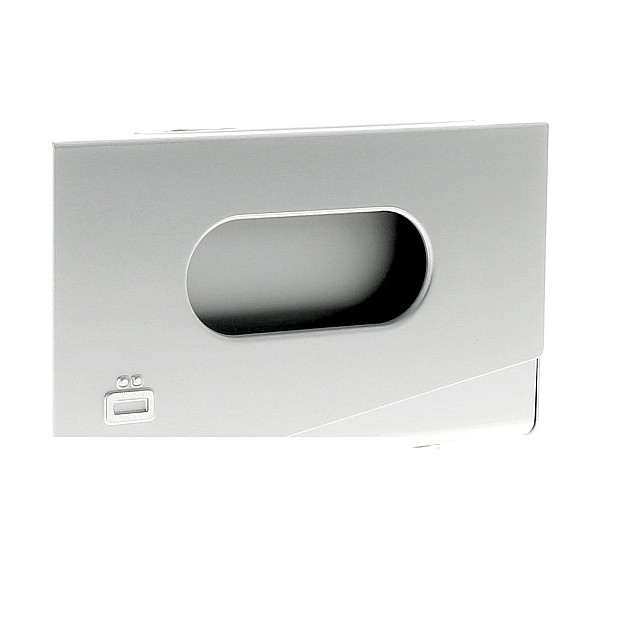Ögon Designs One Touch Silver Business Card Holder