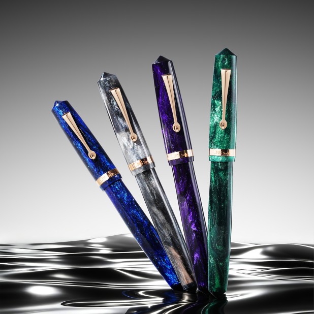 Omas Studio Azzurro Diamante RGT Caneta de tinta permanente