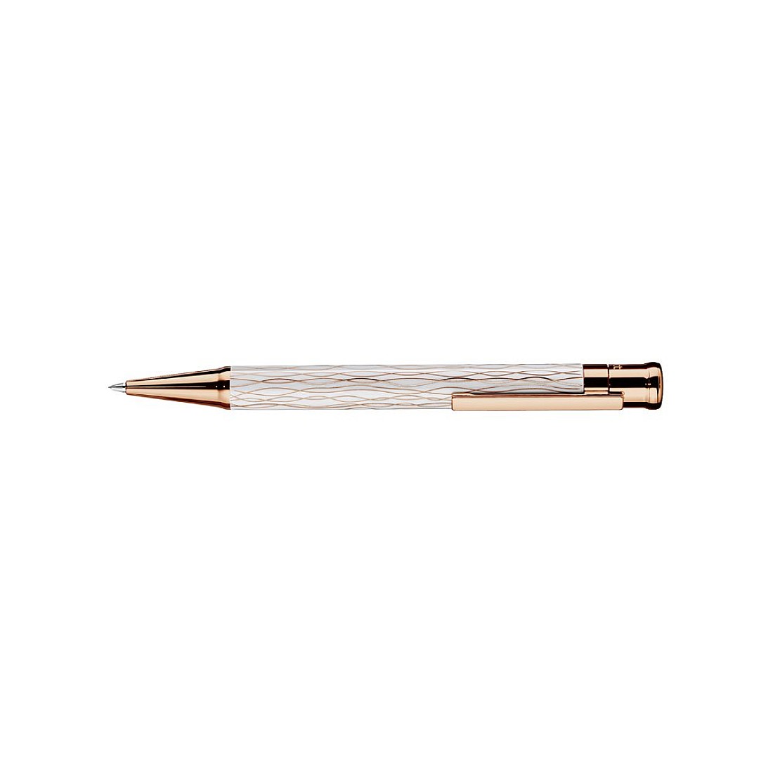 Otto Hutt Design 04 Wave White Rose Gold Mechanical Pencil 0.7mm