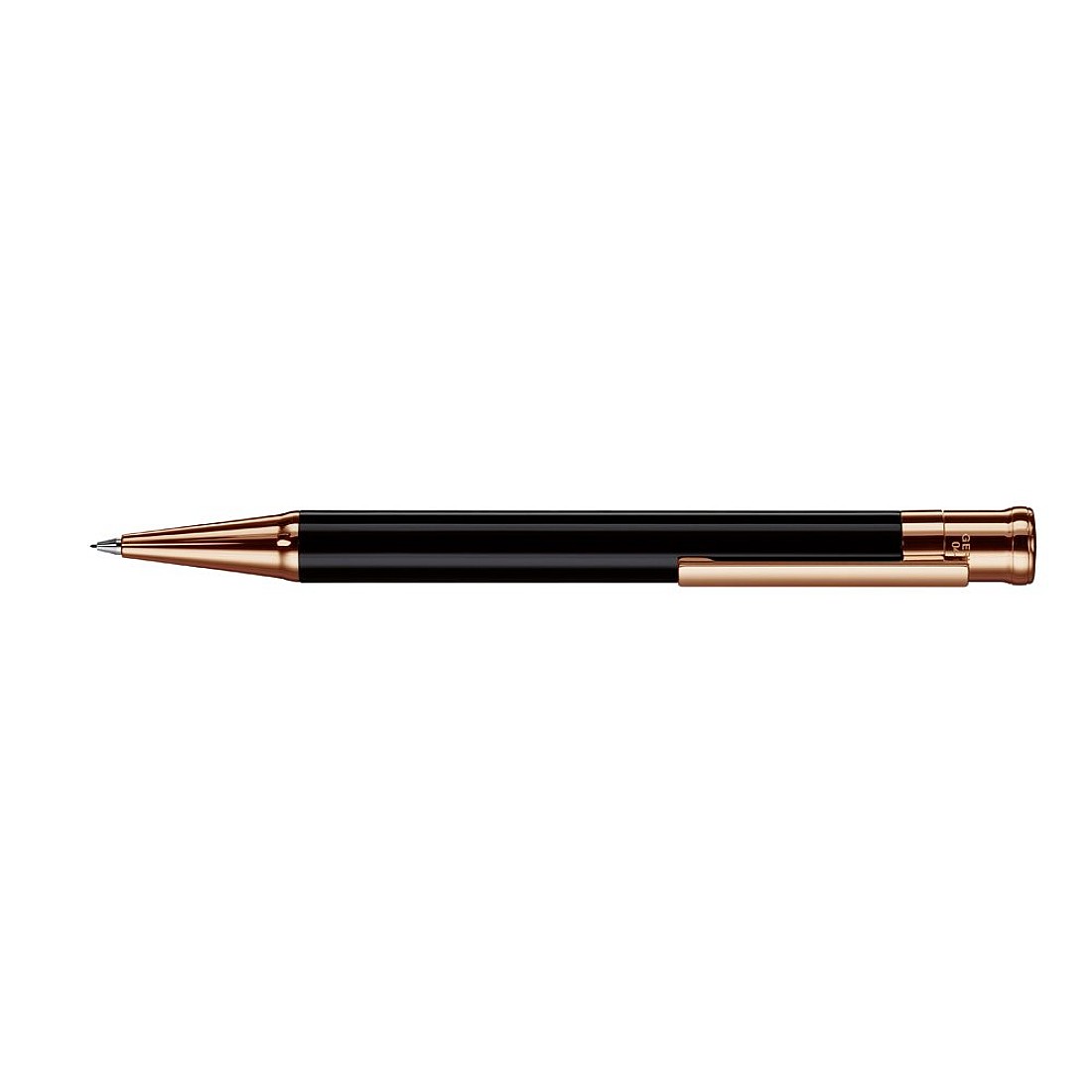 Otto Hutt Design 04 Black Shiny Rose Gold Mechanical Pencil 0.7mm
