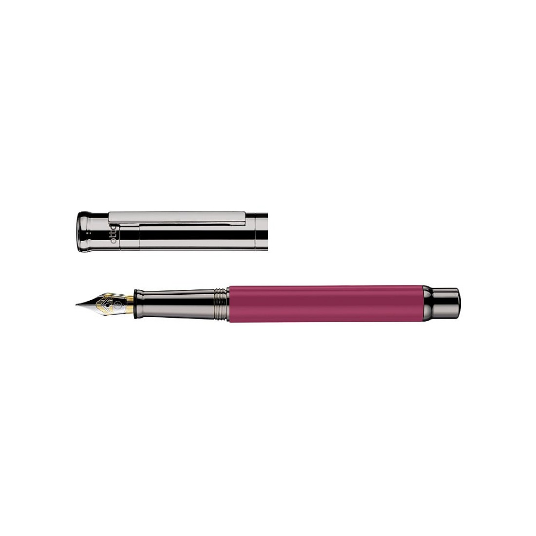 Otto Hutt Design 04 Carmine Rose Shiny Fountain pen