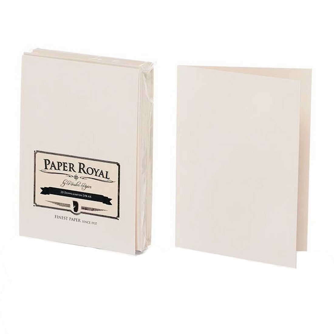 Rössler Papier Paper Royal Chamois A6 Double Card per 20 Sheets