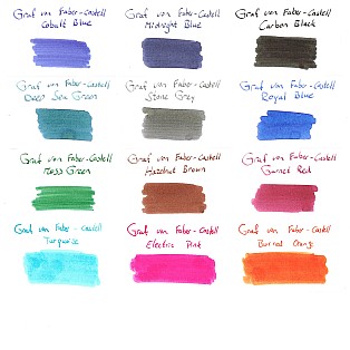 Graf von Faber-Castell Ink - Ink Cartridges (15 colors)