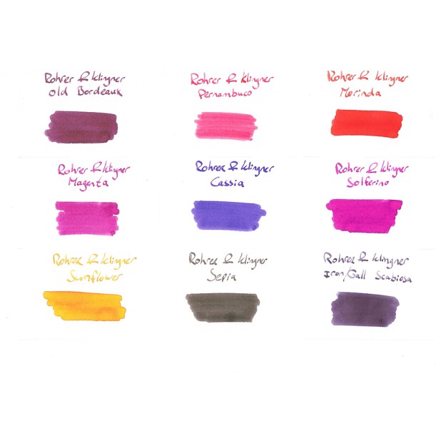 Rohrer & Klingner-inkt - Inktfles (18 kleuren)