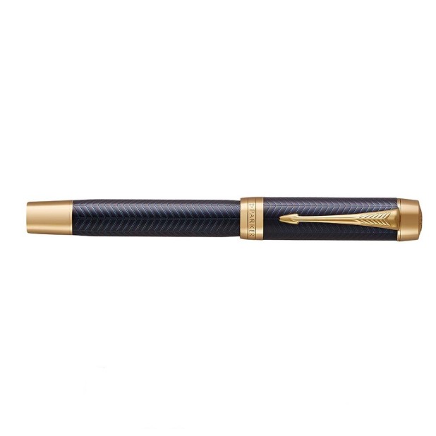 Parker Duofold Prestige Blue Chevron GT Centennial Caneta de Tinta Permanente