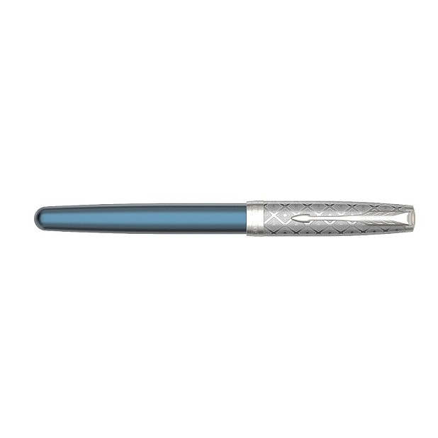 Parker Sonnet Metal & Blue Caneta de Tinta Permanente