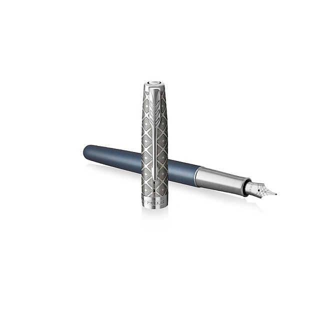 Parker Sonnet Metal & Blue Caneta de Tinta Permanente