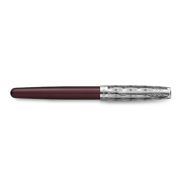 Parker Sonnet Metal & Red Caneta de Tinta Permanente