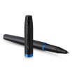 Parker IM Vibrant Rings Black with Blue Tintenroller