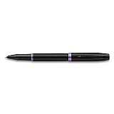 Parker IM Vibrant Rings Black with Purple Rollerball