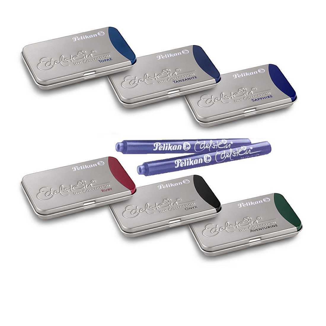 Koel dok Afkorten Pelikan Edelstein Ink - Ink Cartridges (6 colors) | Appelboom.com