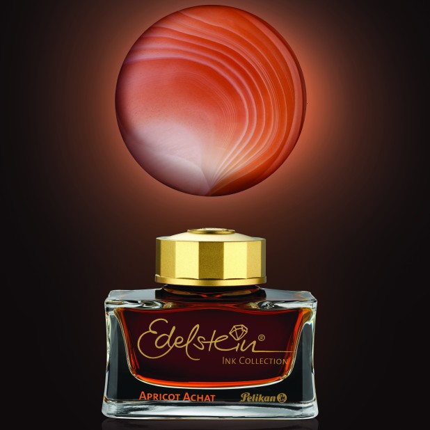 Pelikan Edelstein Ink of the Year 2025 Apricot Achat Inktfles